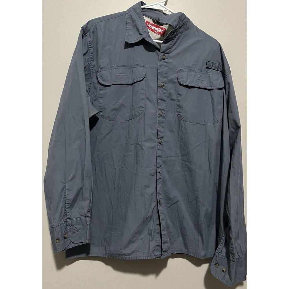 Men’s Wrangler long-sleeve performance fishing shirt Size XL